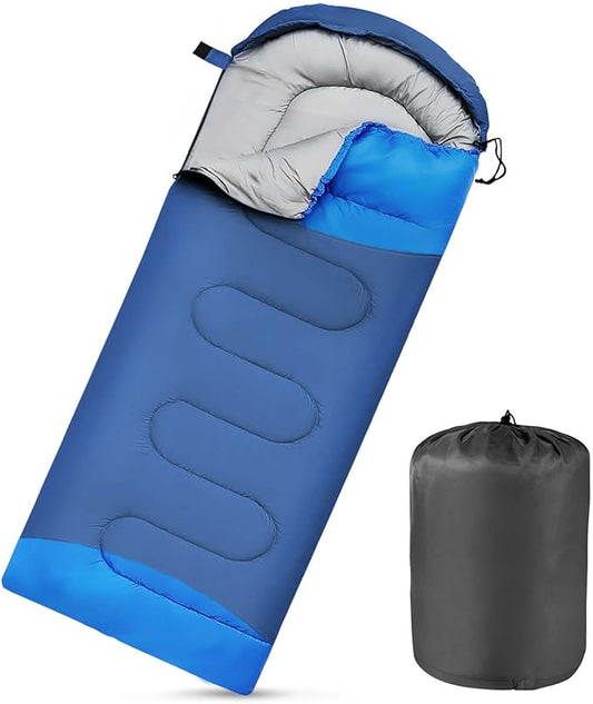 Camping Sleeping Bags for Adults Kids Waterproof Lightweight Sleeping Bag for Cold Weather or Warm Backpacking Hiking Mountaineering Indoor Outdoor Use