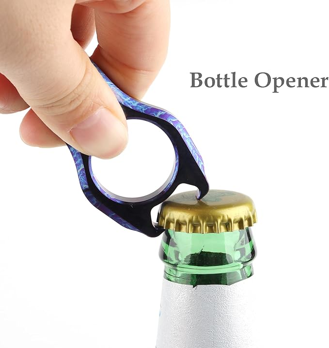 Titanium EDC Pry Bar Multi Tool Bottle Opener Nail Puller Crowbar Wrench Screwdriver Compact Size EDC Multi Tool