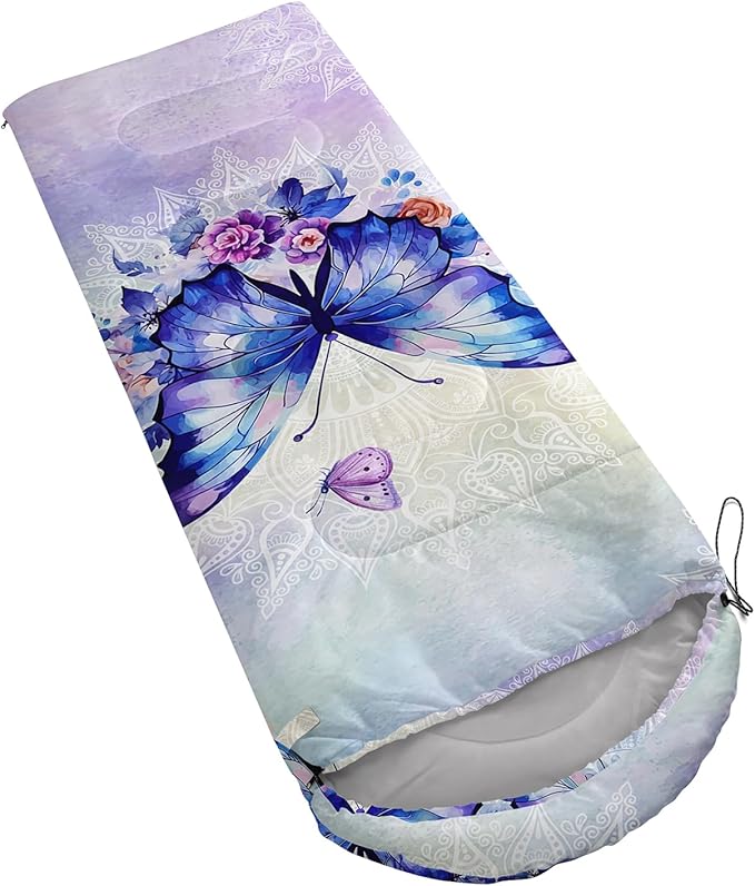 QOOMO Camping Sleeping Bags,3 Season Warm & Cool Weather,Lightweight,Waterproof Sleeping Bags for Adults & Kids,Traveling,and Outdoors,Camping Gear Equipment