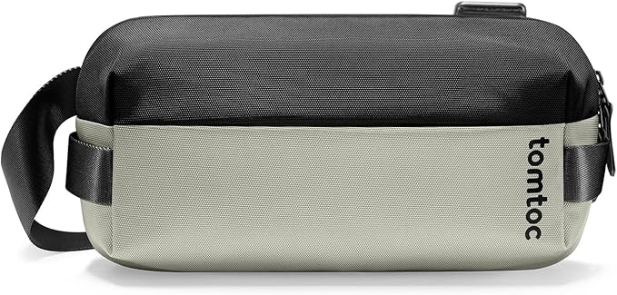 tomtoc Compact EDC Sling Bag, Minimalist Chest Shoulder Backpack Crossbody Bag for Men Women, Lightweight Carry Casual Bag