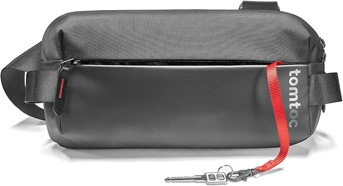 tomtoc Compact EDC Sling Bag, Minimalist Chest Shoulder Backpack Crossbody Bag for Men Women, Lightweight Carry Casual Bag