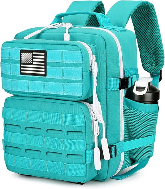 9L Mini Tactical Backpack 9L Assault Pack 9L Tactical Backpack Hiking Fitness Backpack（Lake Blue）