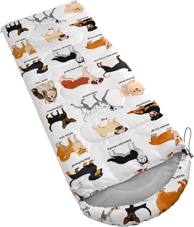 BSNTHO Camping Sleeping Bags,3 Season Warm & Cool Weather,Lightweight,Waterproof Sleeping Bags for Adults & Kids,Traveling,and Outdoors,Camping Gear Equipment