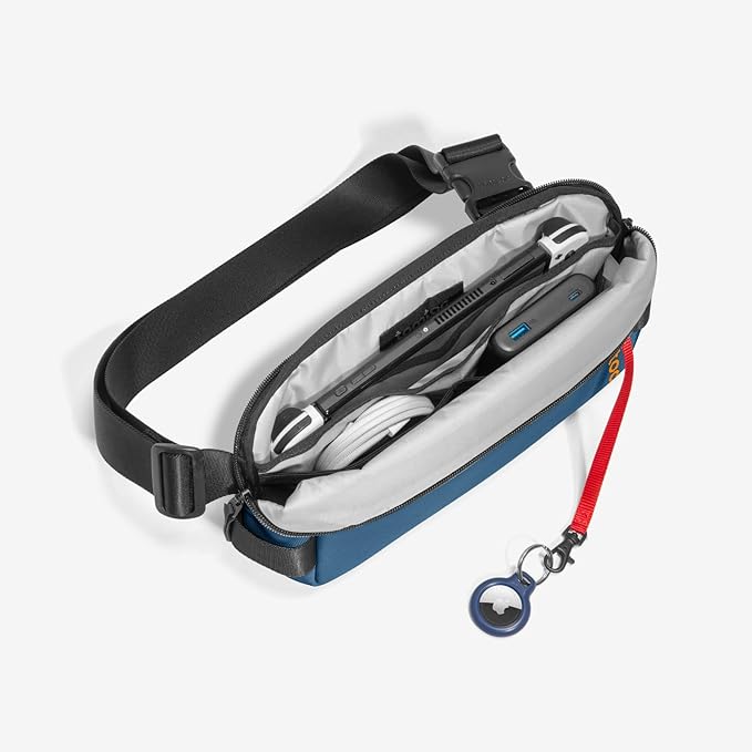 tomtoc Compact EDC Sling Bag, Minimalist Chest Shoulder Backpack Crossbody Bag for Men Women, Lightweight Carry Casual Bag