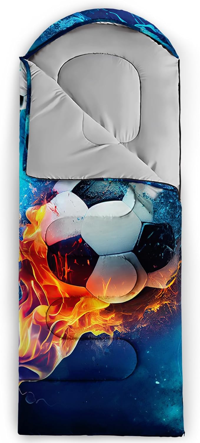 QOOMO Camping Sleeping Bags,3 Season Warm & Cool Weather,Lightweight,Waterproof Sleeping Bags for Adults & Kids,Traveling,and Outdoors,Camping Gear Equipment