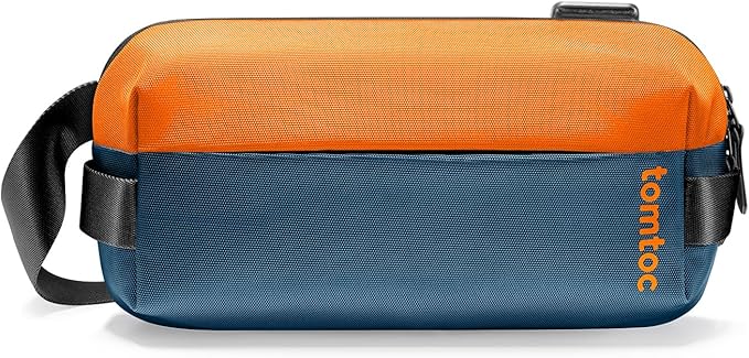 tomtoc Compact EDC Sling Bag, Minimalist Chest Shoulder Backpack Crossbody Bag for Men Women, Lightweight Carry Casual Bag