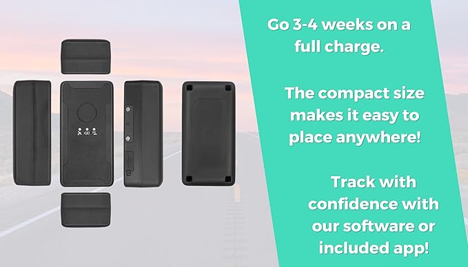 US GPS Tracker - 4G LTE Magnetic Mini GPS Tracker for Vehicles, Equipment, Assets & Fleet Management, Real-Time Anti-Theft Tracking, Easy Installation & Geofencing for $5/Month Subscription