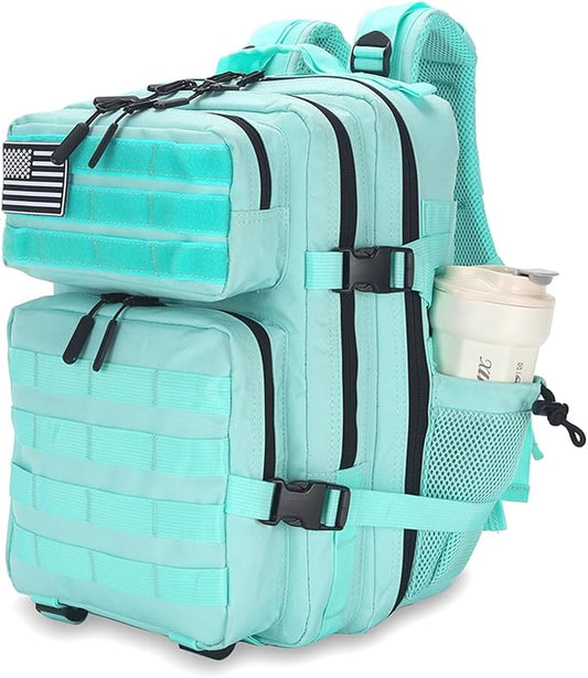 25L Tactical Backpack for Men Women Military Backpack Army Assault Pack Molle Backpack Small Bug Out Bag Travel Rucksack Daypack (Mint Green)