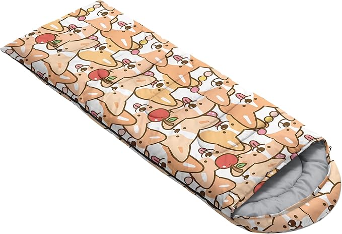 QOOMO Camping Sleeping Bags,3 Season Warm & Cool Weather,Lightweight,Waterproof Sleeping Bags for Adults & Kids,Traveling,and Outdoors,Camping Gear Equipment