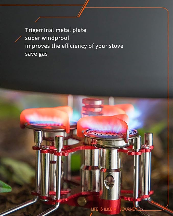 Bulin Camping Stove Burner 3500W/3800W/5800W/6800W/18000W Adjustable Ultralight Backpacking Stove Windproof Camp Portable Propane Stove for Camping Hiking Backpack Outdoor