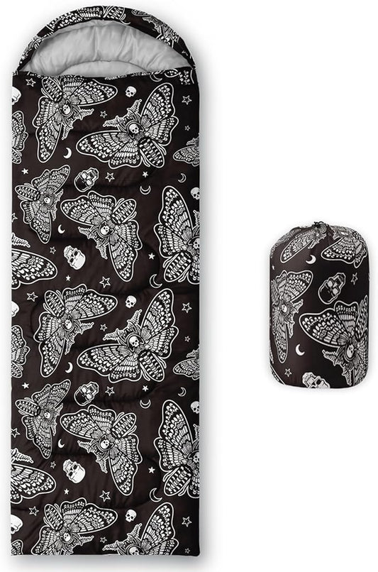 QOOMO Camping Sleeping Bags,3 Season Warm & Cool Weather,Lightweight,Waterproof Sleeping Bags for Adults & Kids,Traveling,and Outdoors,Camping Gear Equipment