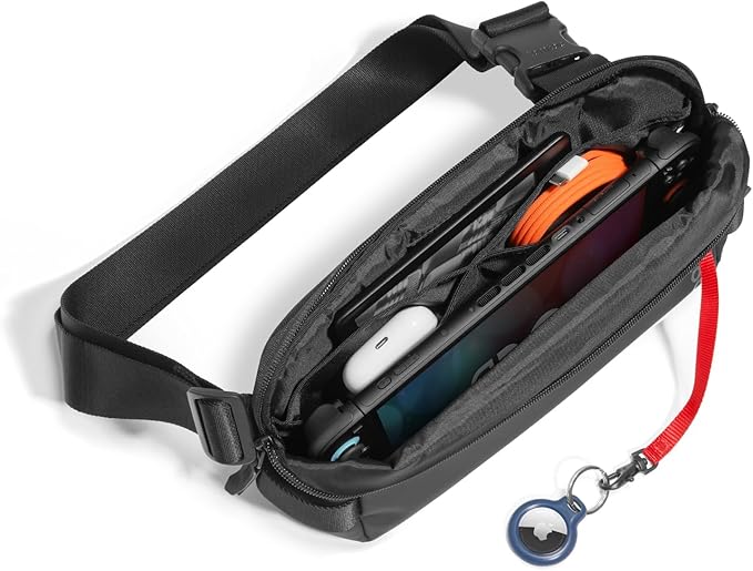 tomtoc Compact EDC Sling Bag, Minimalist Chest Shoulder Backpack Crossbody Bag for Men Women, Lightweight Carry Casual Bag