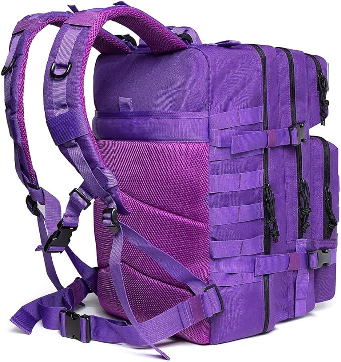 QT&QY 45L Military Tactical Backpacks Molle Army Assault Pack 3 Day Bug Out Bag Hiking Treeking Rucksack…