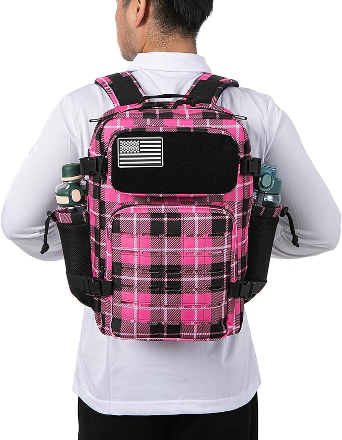 QT&QY 25L/45L Military Tactical Backpack For Men Molle Daypack 3 Day Bug Out Bag Hiking Rucksack With Bottle Holder