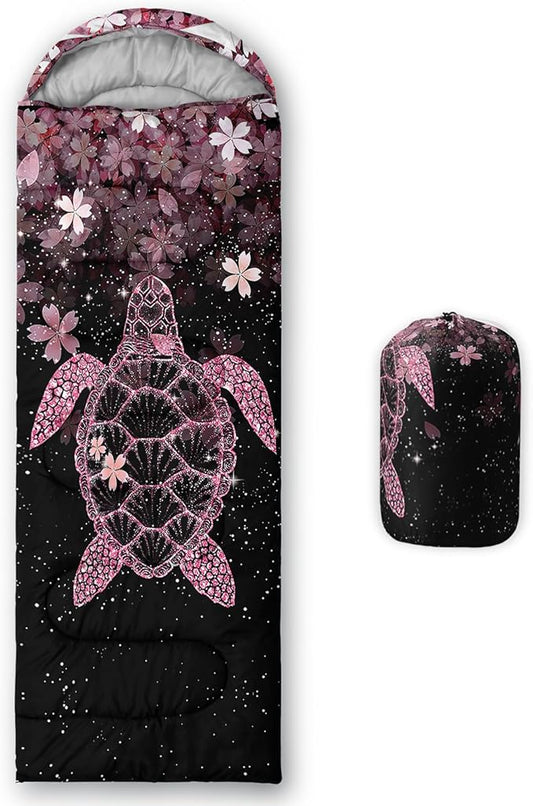 QOOMO Camping Sleeping Bags,3 Season Warm & Cool Weather,Lightweight,Waterproof Sleeping Bags for Adults & Kids,Traveling,and Outdoors,Camping Gear Equipment