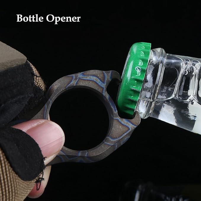 Titanium EDC Pry Bar Multi Tool Bottle Opener Nail Puller Crowbar Wrench Screwdriver Compact Size EDC Multi Tool