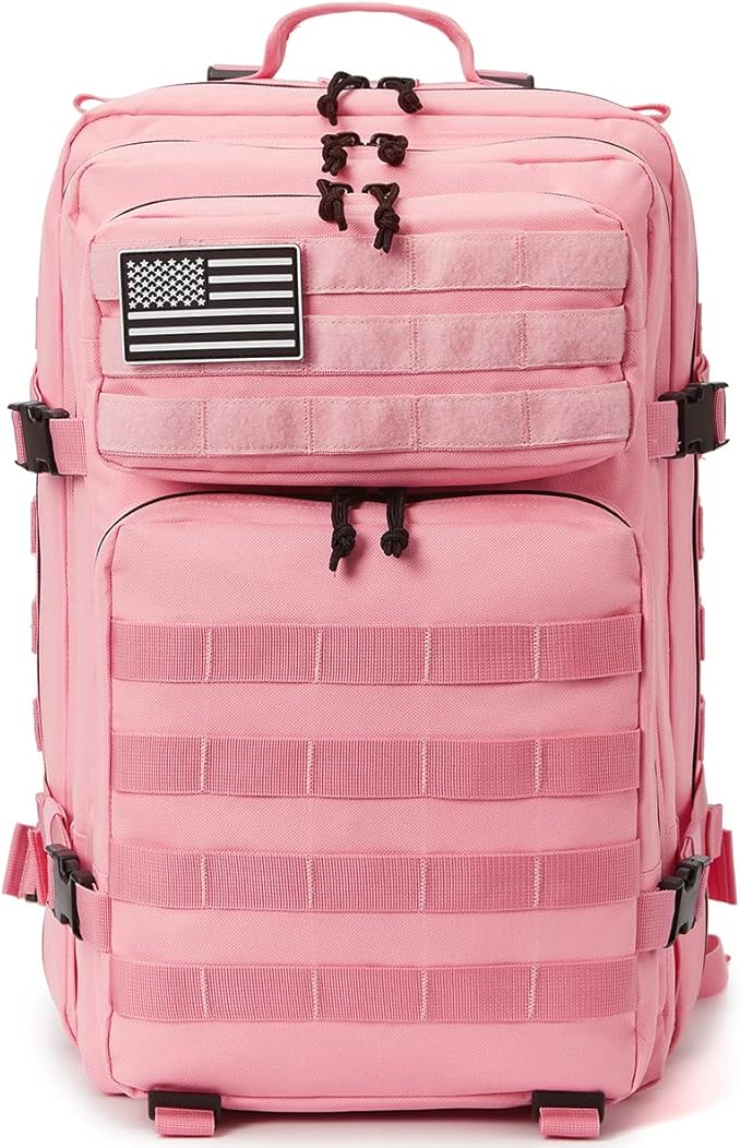 QT&QY 45L Military Tactical Backpacks Molle Army Assault Pack 3 Day Bug Out Bag Hiking Treeking Rucksack…