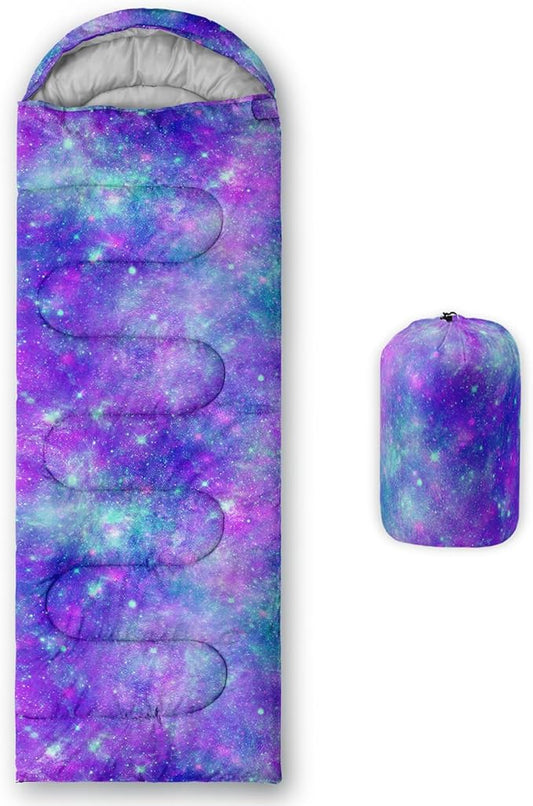 QOOMO Camping Sleeping Bags,3 Season Warm & Cool Weather,Lightweight,Waterproof Sleeping Bags for Adults & Kids,Traveling,and Outdoors,Camping Gear Equipment