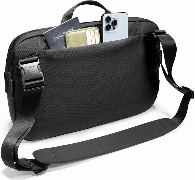 tomtoc Compact EDC Sling Bag, Minimalist Chest Shoulder Backpack Crossbody Bag for Men Women, Lightweight Carry Casual Bag