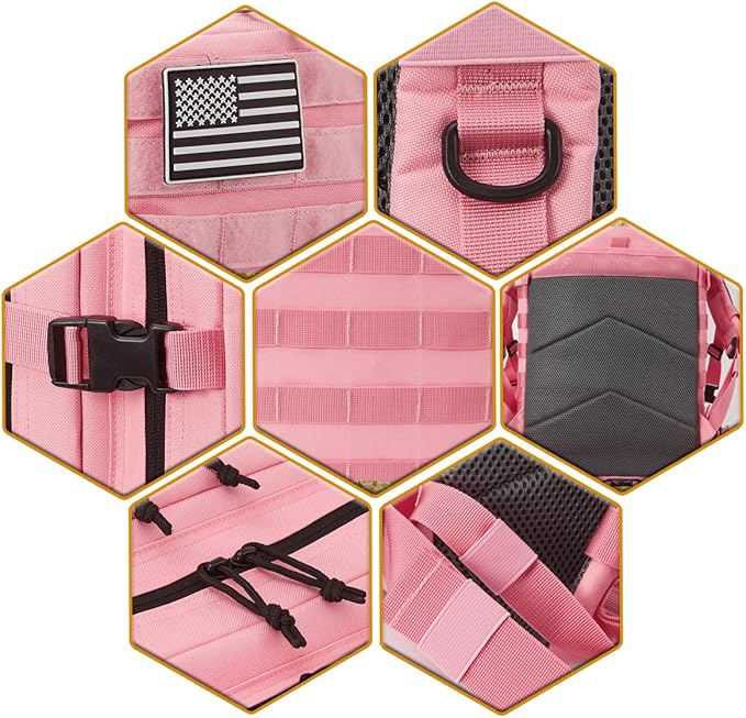 QT&QY 45L Military Tactical Backpacks Molle Army Assault Pack 3 Day Bug Out Bag Hiking Treeking Rucksack…