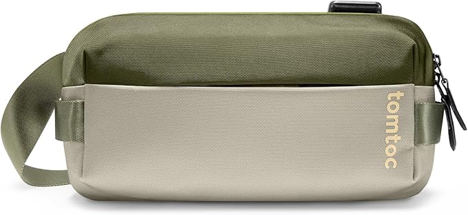 tomtoc Compact EDC Sling Bag, Minimalist Chest Shoulder Backpack Crossbody Bag for Men Women, Lightweight Carry Casual Bag