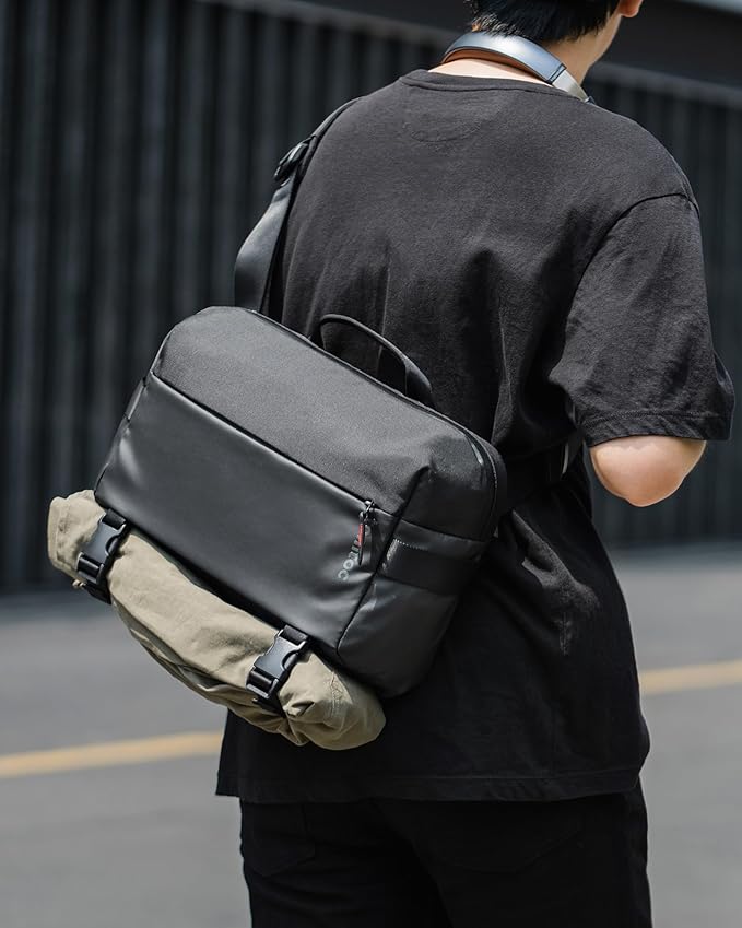 tomtoc Compact EDC Sling Bag, Minimalist Chest Shoulder Backpack Crossbody Bag for Men Women, Lightweight Carry Casual Bag