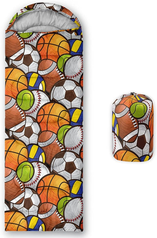 QOOMO Camping Sleeping Bags,3 Season Warm & Cool Weather,Lightweight,Waterproof Sleeping Bags for Adults & Kids,Traveling,and Outdoors,Camping Gear Equipment