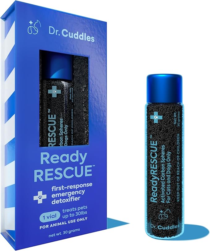 ReadyRESCUE - Dog First Aid Kit Essential - Activated Charcoal Detox for Dogs, Cats, Pets - Animal First Aid Kit - Dog Medical Emergency Kit - Dog Travel Essentials - 30g (1 Vial of 30g)