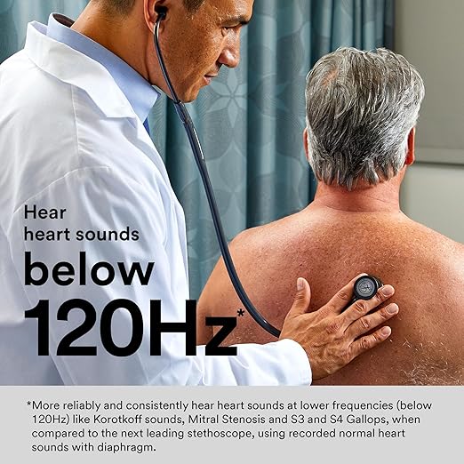3M Littmann Cardiology IV Diagnostic Stethoscope, 6179, More Than 2X as Loud, Weighs Less, Stainless Steel Champagne-Finish Chestpiece, 27" Black Tube, Smoke Stem, and Headset