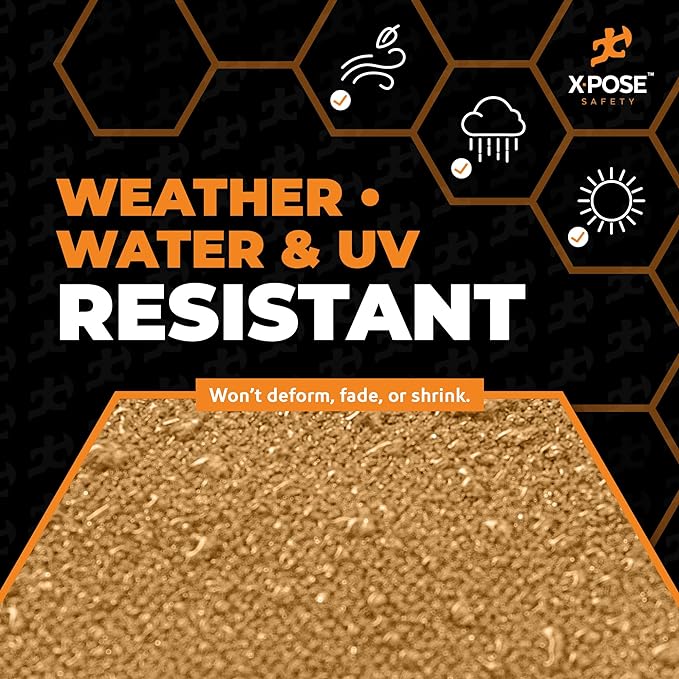 Xpose Safety Canvas Tarp - 10oz Tan Canvas Tarps Heavy Duty Water Resistant with Brass Grommets- Multipurpose Outdoor Tarpaulin for Camping, Canopy, Trailer, Equipment Cover 16' x 20'