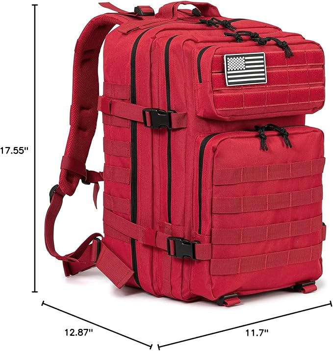 QT&QY 45L Military Tactical Backpacks Molle Army Assault Pack 3 Day Bug Out Bag Hiking Treeking Rucksack…