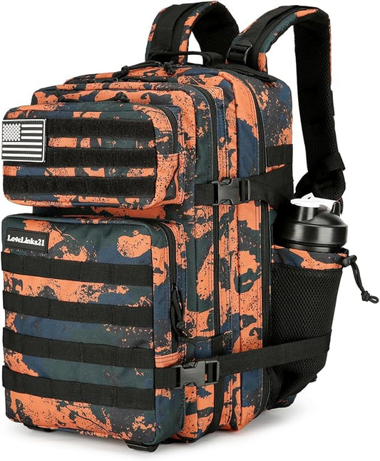 25L Tactical Backpack for Men Women Military Backpack Army Assault Pack Molle Backpack Small Bug Out Bag Travel Rucksack Daypack (Mars Camo)