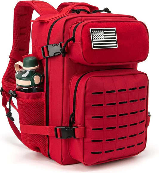 QT&QY 25L/45L Military Tactical Backpack For Men Molle Daypack 3 Day Bug Out Bag Hiking Rucksack With Bottle Holder