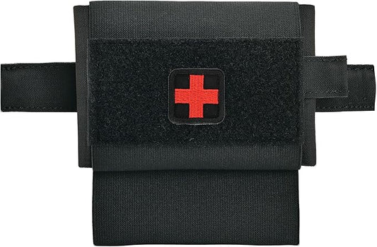 2-in-1 Micro Med Kit Med Pouch Tactical Mini First Aid Pouch Empty Small IFAK Pouch Compact Med Pouch EDC Bag with Tourniquet Holder |MOLLE Belt IFAK Micro Trauma Kit Pouch