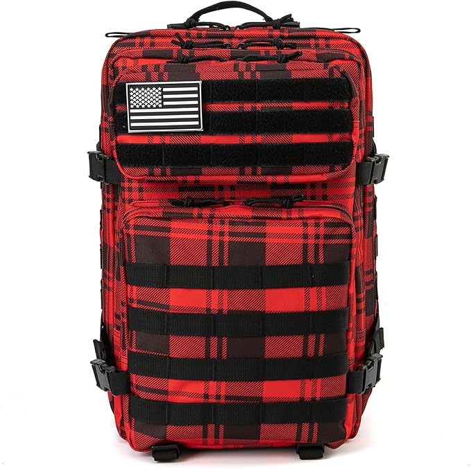 QT&QY 45L Military Tactical Backpacks Molle Army Assault Pack 3 Day Bug Out Bag Hiking Treeking Rucksack…