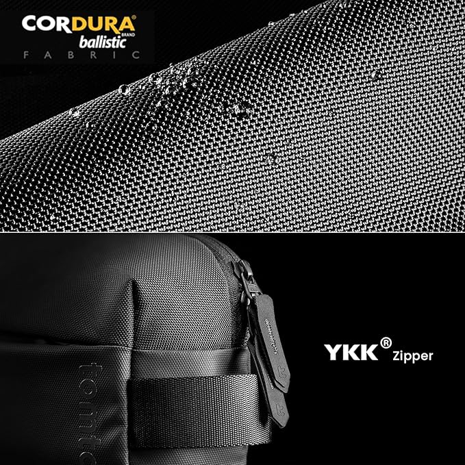 tomtoc Compact EDC Sling Bag, Minimalist Chest Shoulder Backpack Crossbody Bag for Men Women, Lightweight Carry Casual Bag