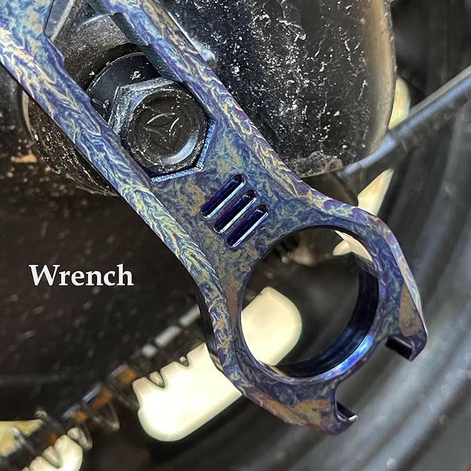 Titanium EDC Pry Bar Multi Tool Bottle Opener Nail Puller Crowbar Wrench Screwdriver Compact Size EDC Multi Tool