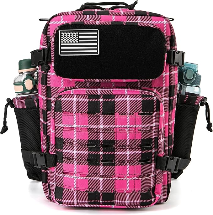 QT&QY 25L/45L Military Tactical Backpack For Men Molle Daypack 3 Day Bug Out Bag Hiking Rucksack With Bottle Holder