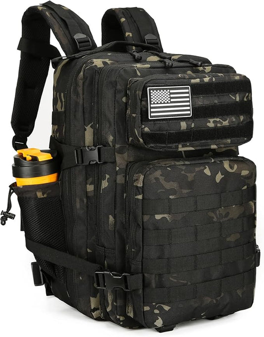 45L Tactical Assault Backpack 3 day assault pack with Molle Waterproof backpack Rucksack for Tactical Backpacks