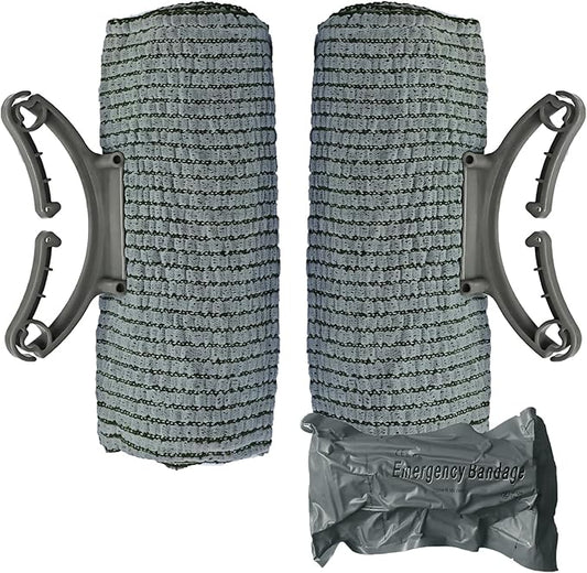 Upgrade Israeli Style Emergency Bandage, 2Pack 6 Inch Compression Bandage for Emergency Wound Dressing, First Aid and IFAK Trauma Military (6Inch-2Pcs)