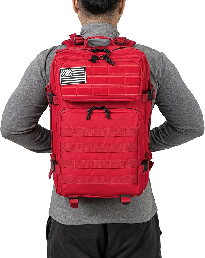 QT&QY 45L Military Tactical Backpacks Molle Army Assault Pack 3 Day Bug Out Bag Hiking Treeking Rucksack…