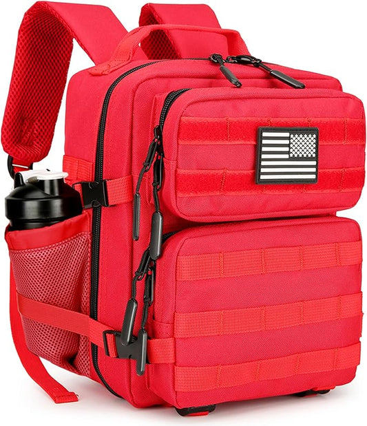 9L Mini Tactical Backpack for Men and Women, Tactical Backpack Small for Hiking, Small Tactical Bag (Red)