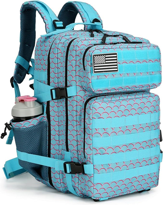 45L Military Tactical Backpack Hiking Backpacks Tactical Gear Camo Back Pack Army Molle Bag Rucksack Fitness Daypack
