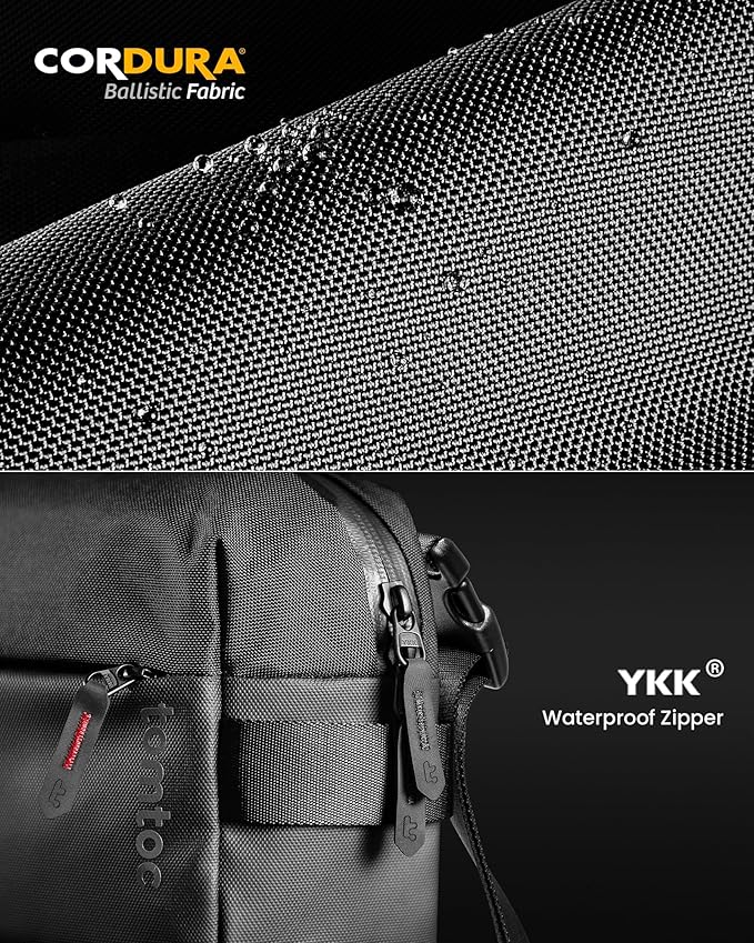 tomtoc Compact EDC Sling Bag, Minimalist Chest Shoulder Backpack Crossbody Bag for Men Women, Lightweight Carry Casual Bag